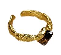 Anillo de plata de ley 925 con turmalina degradada y personalidad, joyería abierta para mujer