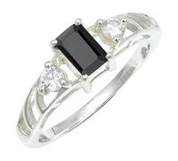 Anillo de plata de ley 925 para hombre y mujer, joya hecha a mano TSR1248AA, 20, Metal precioso Piedras preci, Ónix