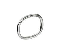Anillo de plata de ley con cierre para madre, exquisito anillo simple para mujer, 16(th), Metal