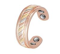 Anillo de plata para artritis magnética S925, 3500 Gauss 4 imanes, alivia eficazmente el dolor de la artritis, promueve la circulación sanguínea, 2,3 pulgadas joyería de terapia magnética para hombres