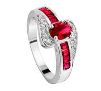 Anillo de plata para el Día de la Madre, anillo de compromiso con piedra natal, anillo de compromiso para mujer, aniversario, boda, anillo E, 8, Aleación de aluminio, Sin piedras preciosas