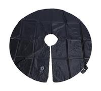 Anillo de rato de árbol PVC Gran capacidad de 15 galones de riego por goteo Bolsa de agua para plantar árboles y arbustos de jardinería ecológicos reutilizables (Negro)