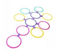 Anillo de Rayos de Lomo para niños Menores de 3 años 20pcs/Set 11.02 Pulgadas Anillos de Rayos Seguros con Entrenamiento elástico de la Abrazadera Ejercicio de Juegos al Aire Libre para niños Estilo