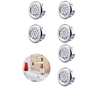 Anillo de Rebose del Fregadero,6 PCS Anillo Hueco Orificio Tapa Redonda Cubierta de Desbordamiento Tapa de Drenaje Hogar Estándar Insertar en el Orificio Tapas para Baño Lavabo de la Cocina Lavabo