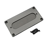 Anillo de recogida 10 Uds anillos de conversión pastilla 92x46mm agujero Humbucker a Metal única Inner-70x18mm negro/oro/cromo(Black 10pcs)