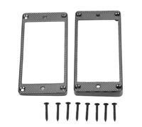 Anillo de recolección de humbucker Marco de montaje de metal 2pcs Estructura estable de fondo plano Reemplazo para LP SG Puente de guitarra eléctrica y recogida del cuello