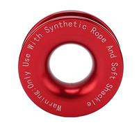 Anillo de recuperación de arranque de cabrestante, resistente, resistencia a la rotura de 41000 libras para grillete suave con cuerdas de cabrestante de 7/16 pulg. 1/2 pulg. para (Roja)