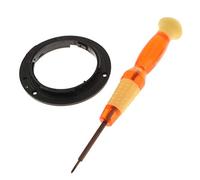 Anillo de repuesto para lente de plástico de bayoneta para Nikon de 18 a 55 mm, 18 a 105 mm, 55 a 200 mm, incluye destornillador de herramienta de reparación.