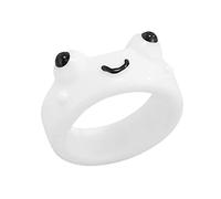Anillo de resina para mujer, de verano, para niñas, joyería de animales, de polímero, de viaje, talla 8, talla única, algodón, Sin piedras preciosas