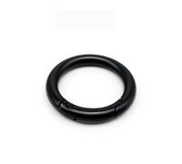 Anillo de Resorte metálico for Puerta - Gancho de Clip for Llavero de aleación de Zinc for Bolsos, Equipaje y Ropa - 1 Pieza(Black,38mm)