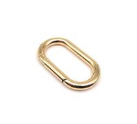 Anillo de Resorte Ovalado de Metal - 2 Piezas Hebilla for Correa de Bolso Que se Puede Abrir Conectar Llavero Cierre a presión Gancho de gatillo(Light Gold,35mm)