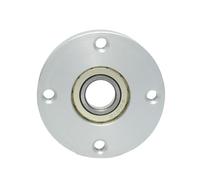 Anillo de retención de collar de eje Rodamientos simples de brida de aluminio, caja redonda con carcasas, montaje del asiento del rodamiento, anillo de montaje directo de montaje, 1 pieza(MT164-6000ZZ