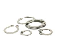 Anillo de retención de eje de acero inoxidable 304 de 65 mn de manganeso, arandela de cojinete, tipo C, circlip externo, M3 a M40, 10/50 unidades(304 stainless steel,M34 10pcs)