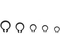 Anillo de retención interno, juego 25 anillos M3-M9, clip externo tipo E, surtido bloqueo, orificios, arandela eje(5mm)