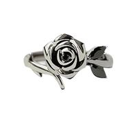Anillo de rosa 2024 para amor propio quemado y sobrevivido, un diseño de individualidad y sofisticación. Joyería masculina, talla única, Zinc, Sin piedras preciosas