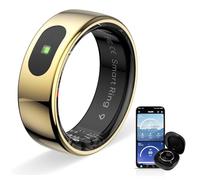 Anillo de seguimiento de salud, anillo inteligente táctil con monitoreo de frecuencia cardíaca y oxígeno en sangre, rastreador de fitness y sueño para mujeres y hombres