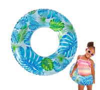 Anillo de Seguridad para Piscina, de natación para, de baño con diseño Elegante Impreso de Hojas | de baño para niños pequeños, Chaleco Salvavidas, de baño con válvula