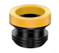 Anillo de sellado de brida de inodoro grueso para cuencos estándar a prueba de fugas y junta ABS resistente en color negro o gris para reparación de fontanería de baño y fácil instalación sin cera