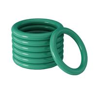 Anillo de sellado de FKM verde, diámetro de alambre de 3 mm, diámetro exterior de 33 mm, juntas tóricas de caucho fluorado, 10 unidades