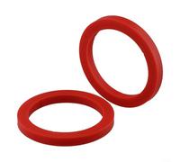 Anillo de sellado de junta de cabeza de grupo para máquina de café, 8 mm de grosor, silicona, color rojo, compatible con máquinas de espresso Gaggia Classic E61, paquete de 2