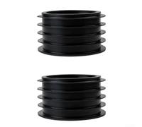 Anillo de sellado de tubería de drenaje de tanque de agua 2 piezas, adaptador de goma para transición de tuberías de aguas residuales entre 90 mm y 110 mm, accesorio de fontanería para mantenimiento