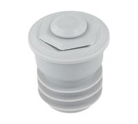 Anillo de sellado de tubo de drenaje de silicona mejorado para lavadora, barrera anti e insectos, adaptador flexible para tuberías de alcantarillado de 35-75 mm, color gris (35-40 mm)