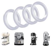 Anillo de sellado de vapor de silicona para Delonghi Dedica EC680 EC685 EC695 EC820 EC785 EC885 EC850 EC860 EC9335M EC9355M EC9665M y Smeg ECF01, paquete de 4