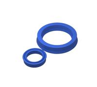 Anillo de sellado hidráulico de poliuretano, tipo UN, Diámetro interior 30mm Diámetro exterior 42mm Espesor 8mm, 10 unidades, Azul, 30x42x8mm