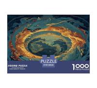 Anillo de Serpiente de Fuego Estelar Puzle Juguete EduGatoivo Decoración del Hogar 1000 Piezas The Azure Core Rompecabezas Imposible Juego De Habilidad para Adultos 38x26cm/1000pcs