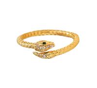 Anillo de serpiente para hombre, anillo de serpiente - Declaración de moda animal con anillos abiertos, anillo de serpiente para mujer, anillo punk vintage, apertura ajustable para mujeres y hombres