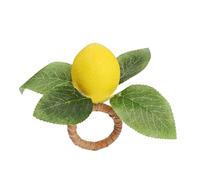 Anillo De Servilleta 12 Servilleteros con Forma De Limón Servilleteros Decoración De Mesa De Hotel Botones para Servilletas Color Amarillo