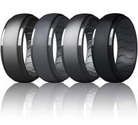 Anillo de silicona para hombre, anillo de boda de silicona para hombre, anillos de boda de goma para hombre, anillo de boda de silicona para hombre, 10, Silicona, otros