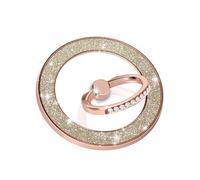 Anillo de soporte para iPhone, magnético y giratorio, diseño con purpurina