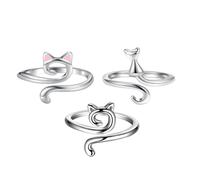 Anillo De Tensión De Gancho, Anillo De Tensión De Alambre, Anillo De Guía- Con Orejas De Gato, Anillo De Alambre De Gancho Lindo, Guía De Suave Para El Día De La Madre, Regalos De Acción De