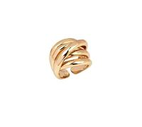 Anillo de tira brillante de VIDAL & VIDAL, 16/18, CHAPADO ORO 18 KTES, Sin piedra preciosa