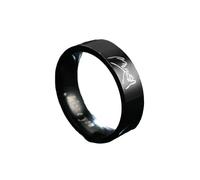 Anillo de titanio para parejas hecho a mano para hombres y mujeres., 11(th), Metal
