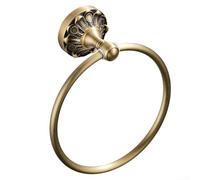 Anillo de toalla de latón, acabado de bronce antiguo, accesorios montados en la pared, instalación de perforación, accesorio de baño para renovación del hogar