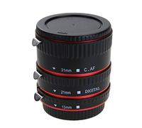 Anillo de Tubo de extensión Macro AF de Enfoque automático de Montaje metálico Compatible con Lente Canon EOS EF-S 760D 750D 700D 5D Adaptador de Lente (Color : Rood)
