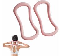 Anillo de yoga para pantorrillas, diseño de curvatura del cuerpo humano, alivia la tensión muscular, masajea y relaja los músculos, mejora la postura, pequeño y portátil