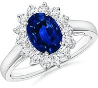 Anillo de zafiro azul natural para mujer, plata de ley 925, piedra natal de septiembre, hecho a mano, regalo para ella