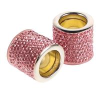 Anillo Decorativo 2 Piezas para Reposacabezas de Coche | Cobre y Arcilla Polimérica, Ajuste y Limpieza Sencilla, para Interior del Coche