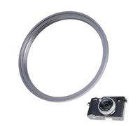 Anillo decorativo de metal para cámara digital Fuji X100/V/VI/F/T/S, anillo adaptador de filtro de lente para Fujifilm X100/V/VI/F/T/S, accesorios de cámara SLR (gris)