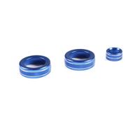 Anillo Decorativo Para Perilla Ajuste Espejo Retrovisor Aire Acondicionado Automóvil Aleación De Aluminio Para Toyota Para Hilux 2015-2022(Blue)