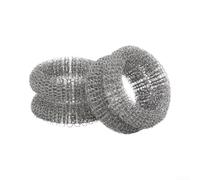 Anillo descalcificador trenzado de acero inoxidable para hervidor y tetera - para descalcificador premium para manchas de agua dura, eliminación de acumulación de minerales, varita de limpieza, plata