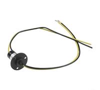 Anillo deslizante eléctrico de 2 cables 30 A junta giratoria conductora para generador de turbina eólica - Anillo colector de potencia de 380 V con contactos dorados para sistemas de robótica y