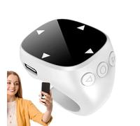 Anillo Desplazamiento Teléfono - Control Remoto Inalámbrico Móvil | Anillos Inteligentes para Uso en Presentaciones Transmisión en Música Cámara Foto y Videojuego