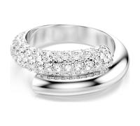 Swarovski Anillo Dextera, Blanco, Baño de rodio