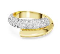 Anillo Dextera, Blanco, Baño tono oro 60