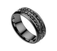 Anillo doble de acero Coreano Moda Pareja Anillo Pollo Anillos Numerados