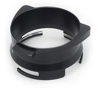 Anillo dosificador de café, 54 mm, embudo dosificador, accesorios para café expreso, aluminio y metal para portafiltro, negro, manos libres, 7 x 7 x 3 cm